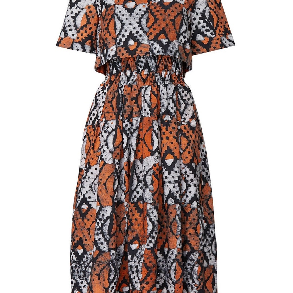Autumn Adeigbo Orange Lottie Dress